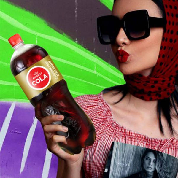 Kingsley Sparkling Soft Drink - Cola Caffeine &amp; Sugar Free (6 x 2L)