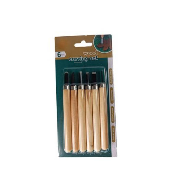 6-Piece Wood Carving Chisels Set for Precision DIY Projects!