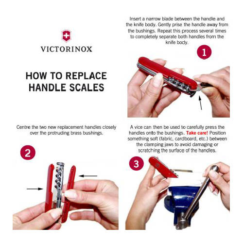 Victorinox Handle Set 91mm Red - VC.91-RD