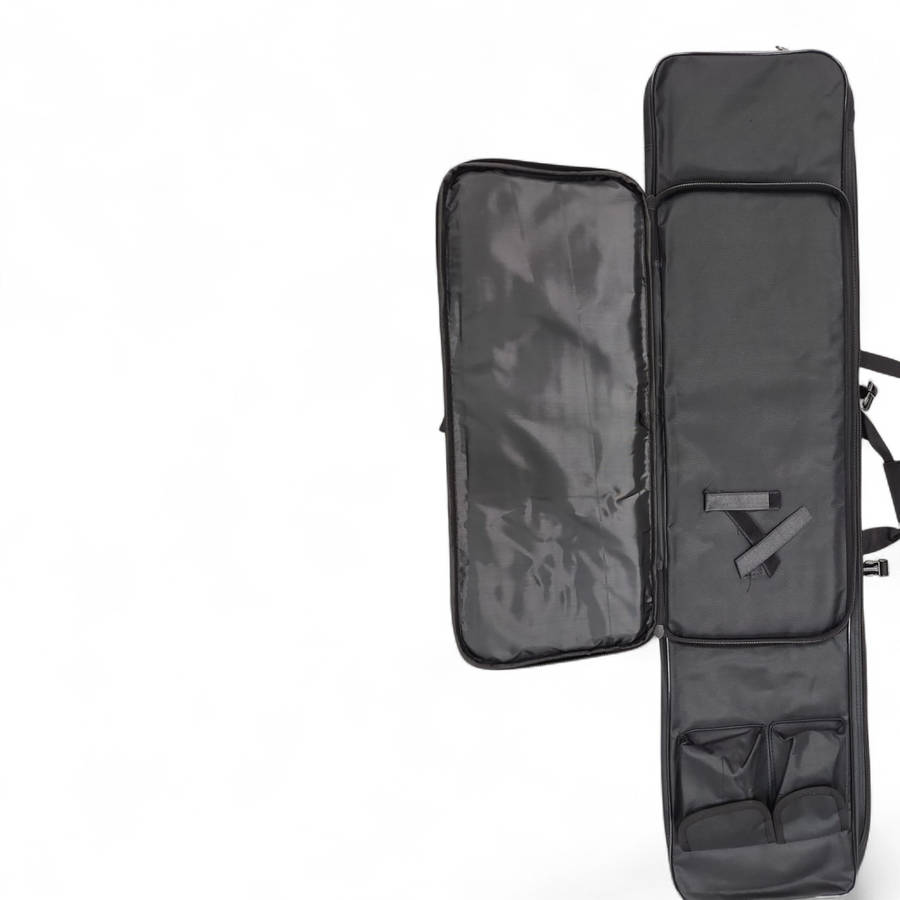 Ballistic Backpack Gun Case 95cm Black  Tactical Rifle Carry Bag with Shoulder Straps FAS9-7B