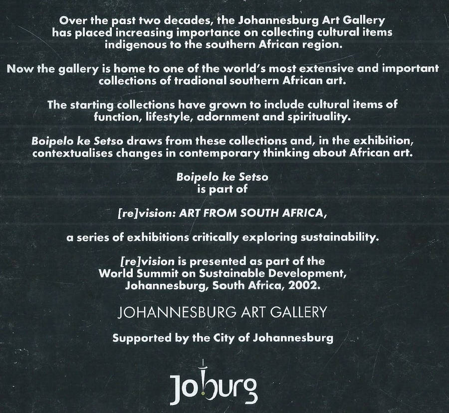 Boipelo ka Setso (Johannesburg Art Gallery)