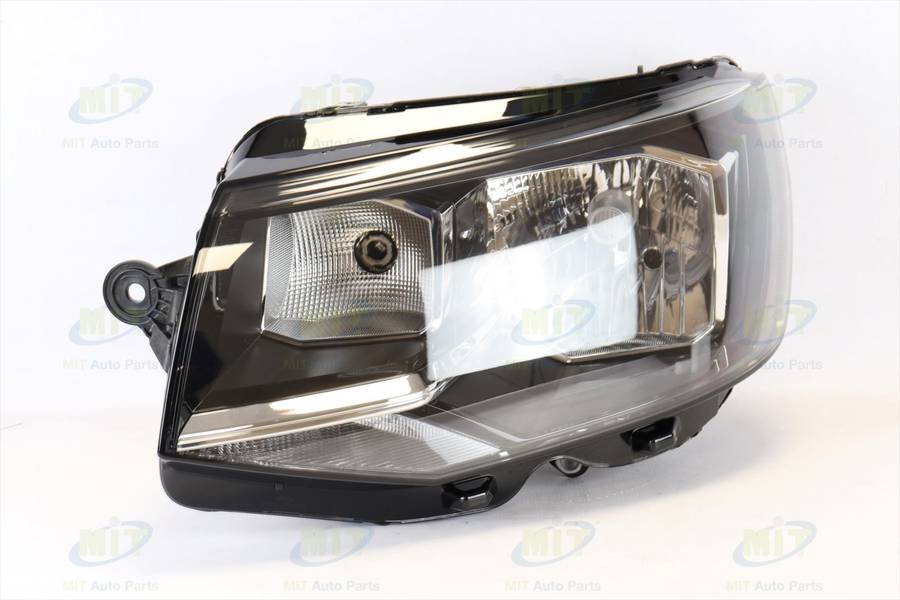 Vw Transporter/caravelle T6 Head Lamp,+motor, Black, Halogen, Lh E-marked, Early Model, L1 15-20