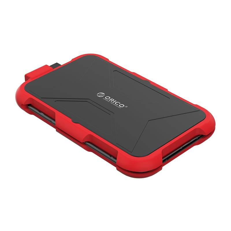 ORICO 2.5" USB3.0 External HDD Silica Gel Enclosure - Red