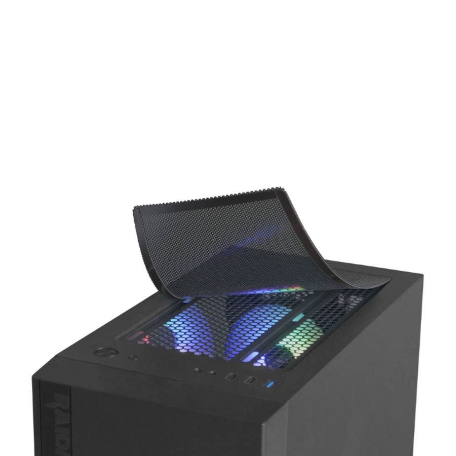 Raidmax H704 ATX | Micro-ATX | Mini-ITX ARGB Sync Mid-Tower Gaming Chassis - Black