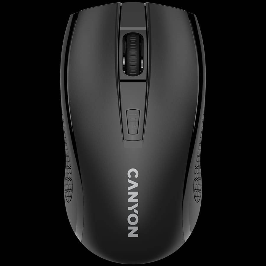 CANYON MW-7, 2.4Ghz wireless mouse, 6 buttons, DPI 800/1200/1600, with 1 AA battery ,size 110*60*...