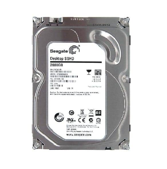 2TB + 8GB SSD Seagate Hybrid, SATA 6GBs, 3.5, 7200RPM, 64MB Cache, SSHD Hybrid Desktop HDD
