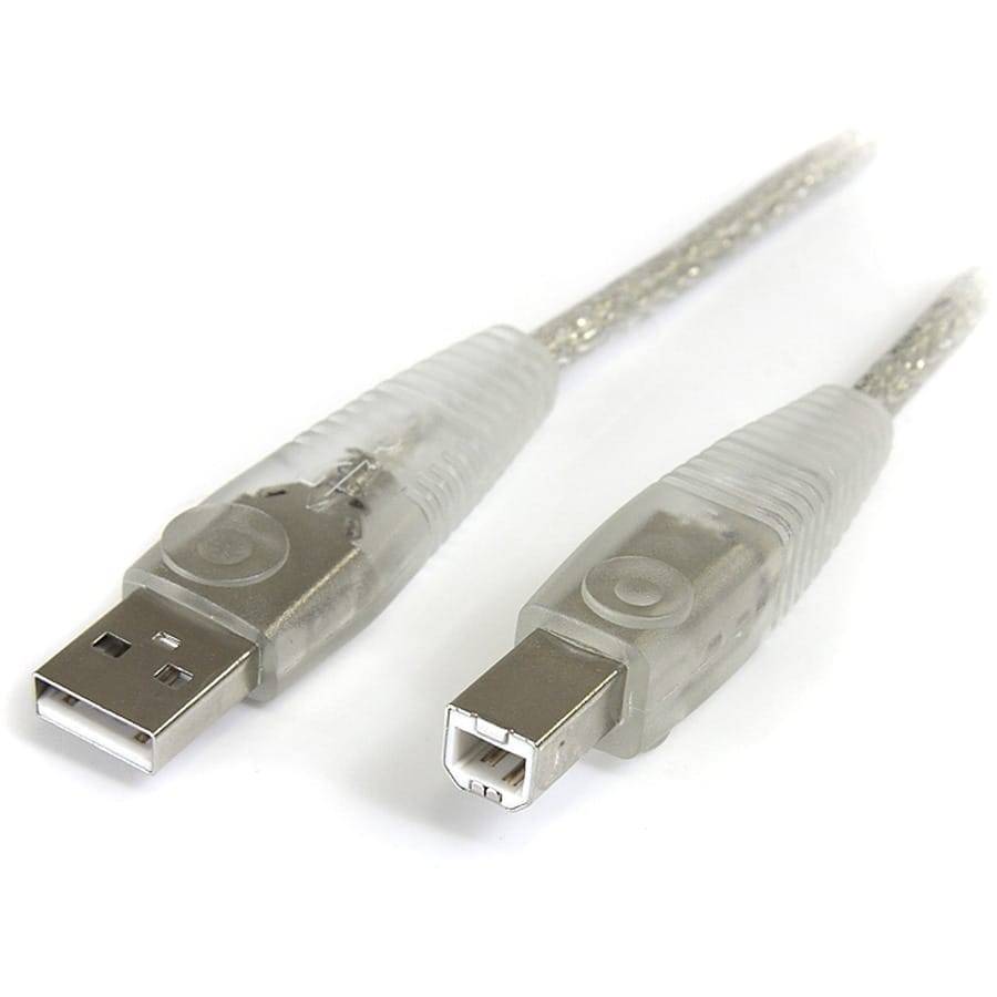 USB Cable, Fast Speed PC - Data, Printer, Scanner Cable USB A to B Long Gray (5 Meter, Heavy Duty...