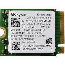 256GB Dell / SK Hynix, BC711, M.2 (2230) PCIe NVMe, x4 TLC NAND Flash, HMB-SLC High performance C...