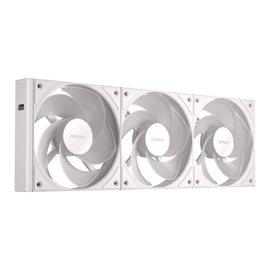 Antec Connect 120 Reverse ARGB PWM Fan 3 Pack &#x2013; White