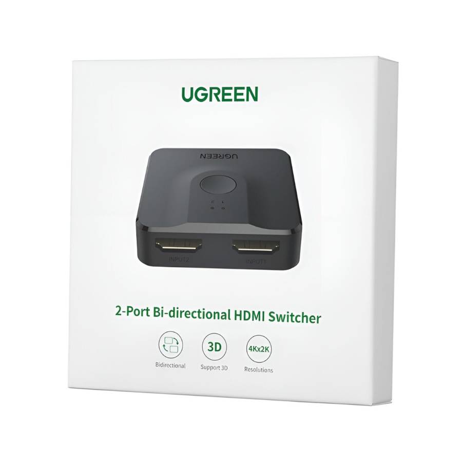 UGREEN CM217-50966 2-in-1 Bi-Directional 4K HDMI Switcher - Black