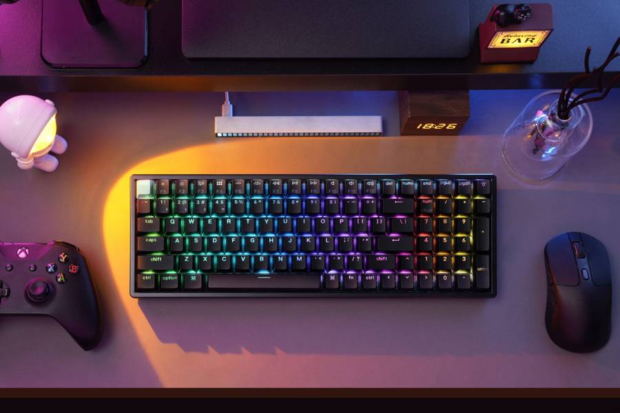 Keychron K4 HE 96% Magnetic Switch Hot-Swap RGB Wireless Keyboard &#x2013; Black