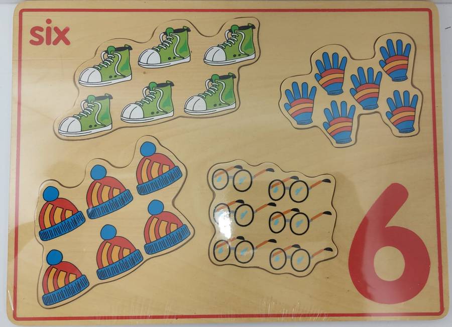 Chunky number  picture puzzle  board set(10)