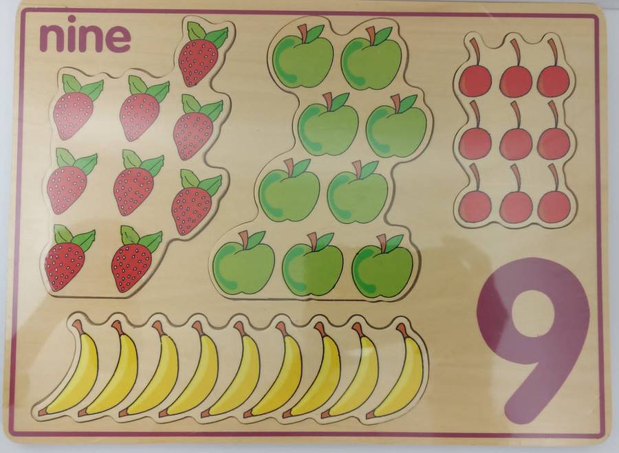 Chunky number  picture puzzle  board set(10)