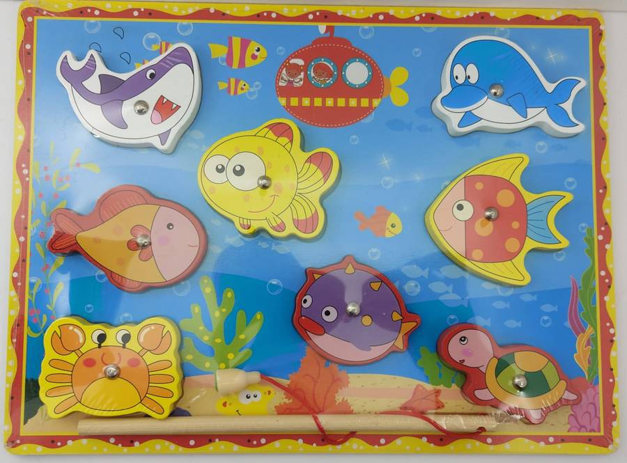 Chunky Block Magnetic Fishing puzzle-1Rod