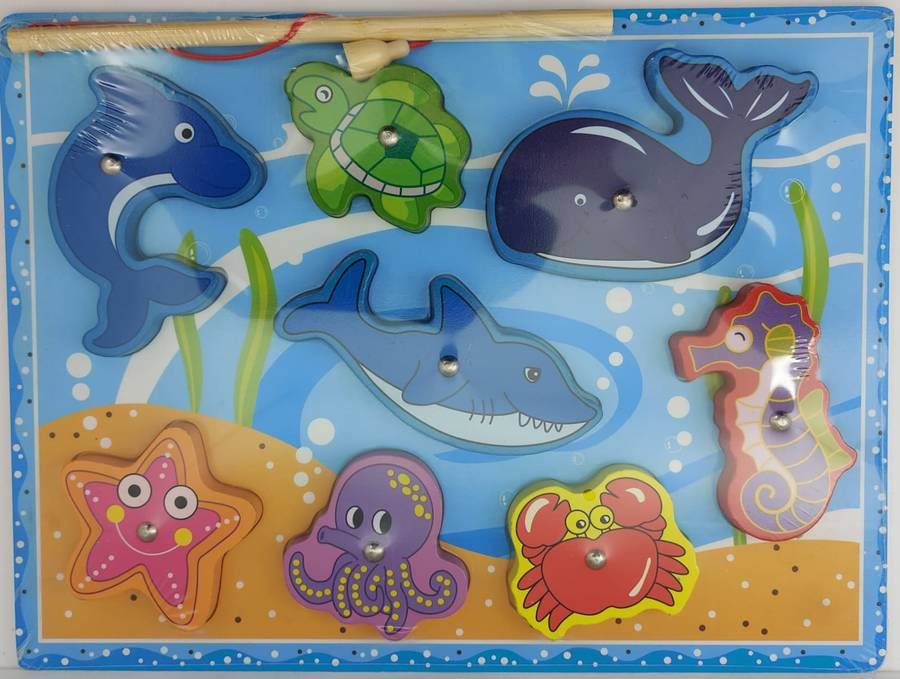 Chunky Block Magnetic Fishing puzzle-1Rod