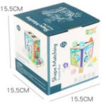 Cube shape sorting box puzzle & threading shapes matching blocks intelligent box