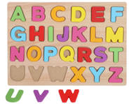 Alphabet (uppercase) puzzle board