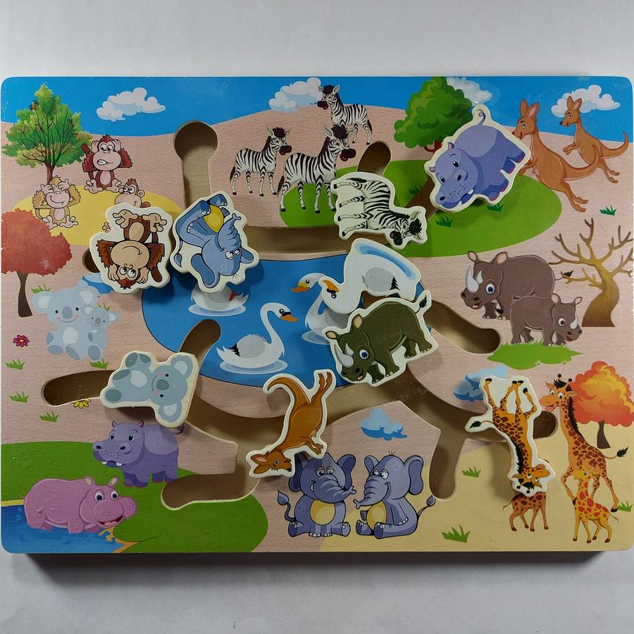 Animal Maze puzzle for Toddlers and Kids Educational Toy