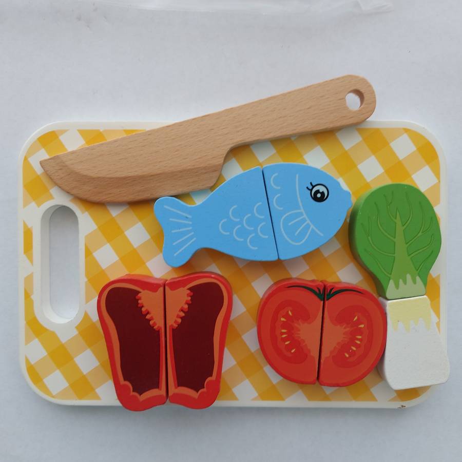 fruit cutting game tray board