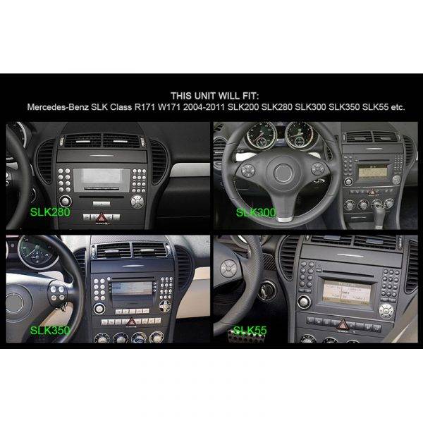 Mercedes Benz SLK Class SLK 200 R171 W171 android GPS Navigation Bluetooth Radio With Carplay