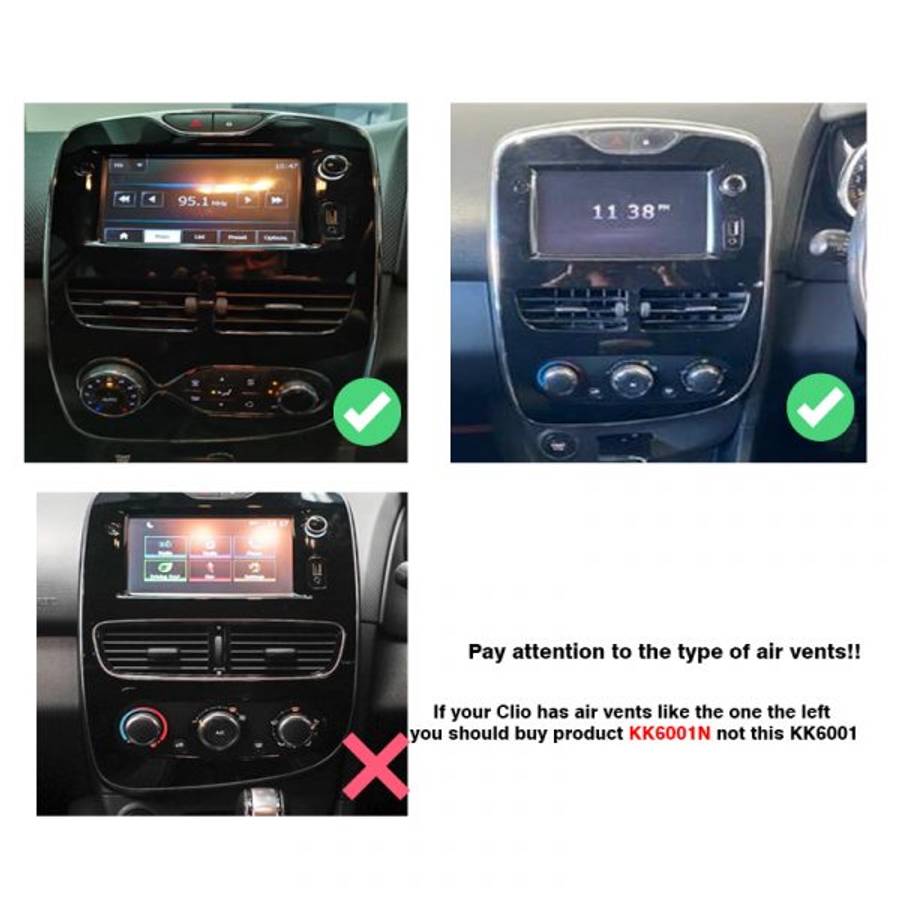 Renault Clio 4 2014 to 2016 Android GPS Navigation Radio With Carplay