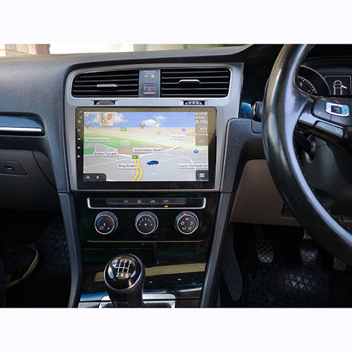 VW Golf 7 GTI R Android Touch Screen GPS Navigation Bluetooth Radio Unit  Silver Frame