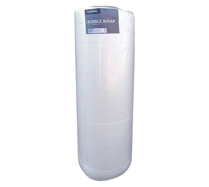 Bedrock Bubble Wrap - Clear (1250mm x 50m)