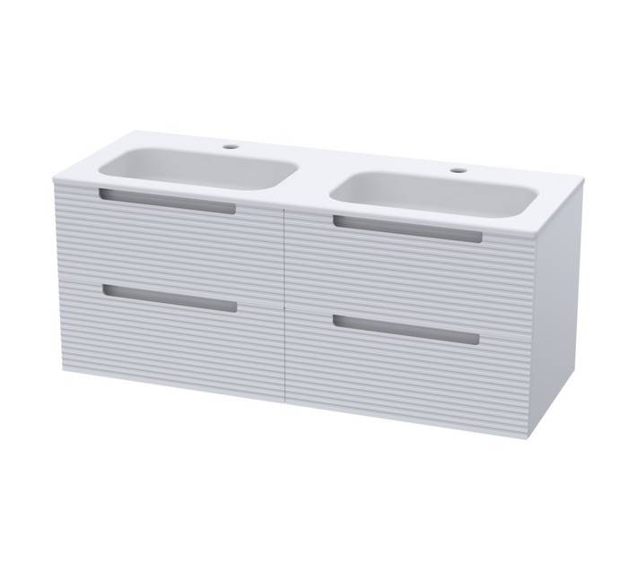 Luximo Design 4 Drawer Cara Vanity Cabinet - White (1200mm)