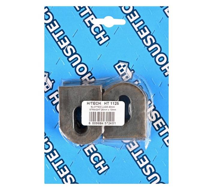 Housetech Straight Slotted Lugs - Grey (40 x 26 x 13mm)