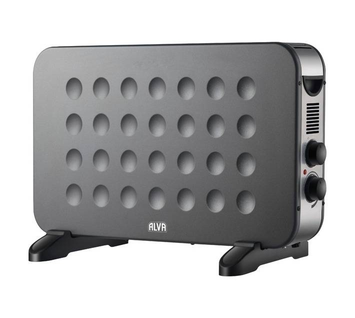 Alva Electric Convection Heater - Metallic Grey (2000W)