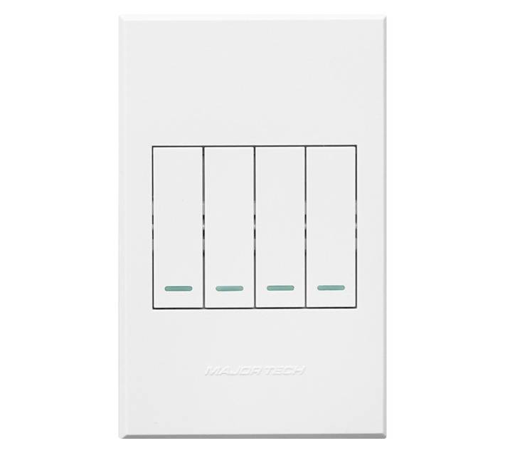 Veti 3 Series 4 Lever 2 Way Switch - White (100 x 50mm)
