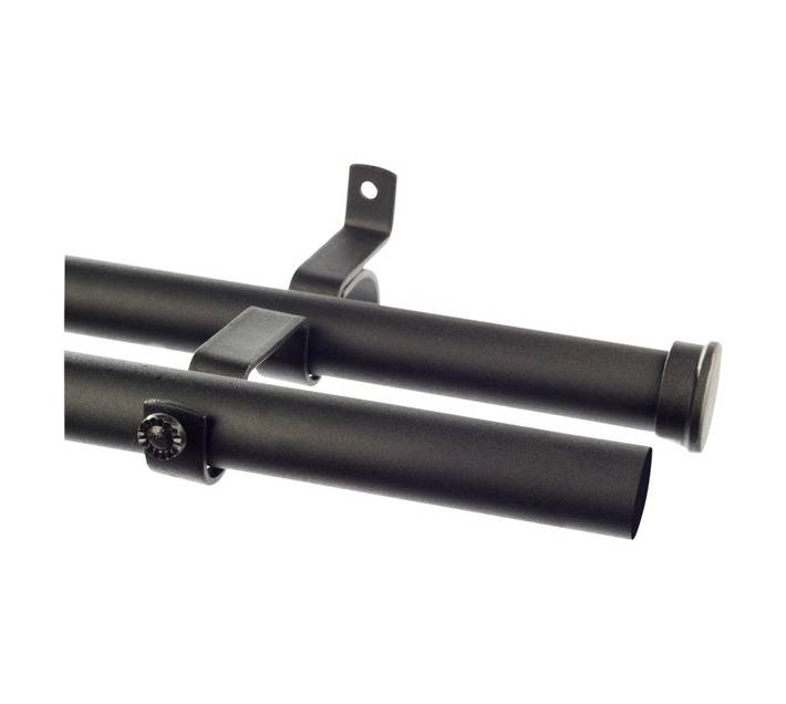 Finishing Touches Double Pole Set - Black (2000 x 28mm)