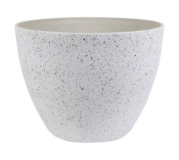 TS Cera-Mix Nova Terrazzo Pot - White (290 x 290 x 220mm)