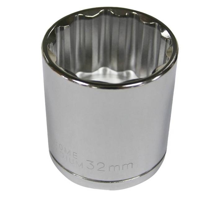 Mastercraft Â½" Drive 12 Point Socket (32mm)