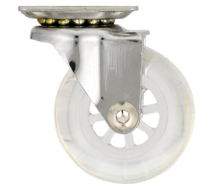 Hillaldam 870100 Transparent Plated Castor (50mm)