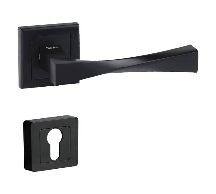 Yale Verona Cylinder Door Handle - Matt Black