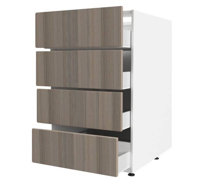 Home and Kitchen Base Unit 4 Drawer Wrap Cabinet - Coimbra (450mm)