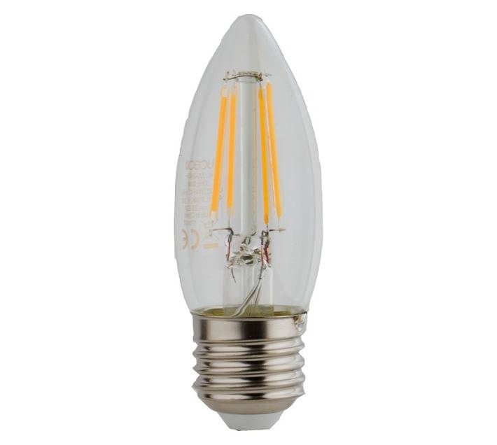 Luceco E27 Filament Dimmable Candle Lamp - Warm White (4w)