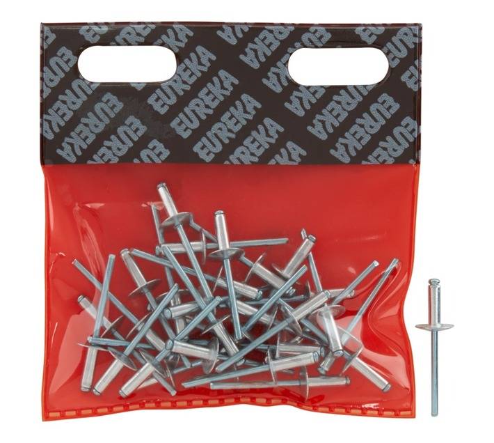 Eureka 30 x Large Aluminium Blind Rivets (4 x 12mm)