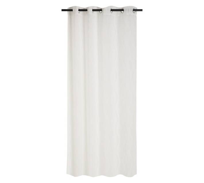 Design House Sheer Wave Tufted Eyelet Curtain - White (2600 x 2500mm)