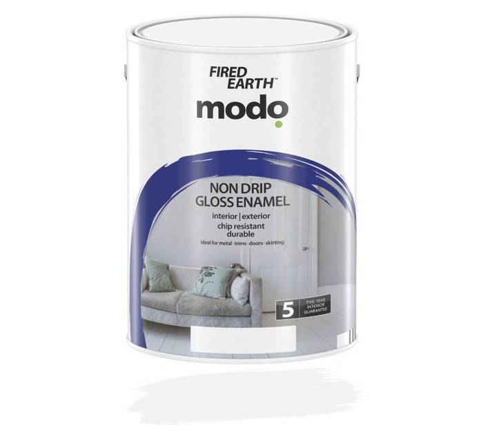 Fired Earth Modo Non Drip Gloss Enamel Transparent Base Paint (5L)