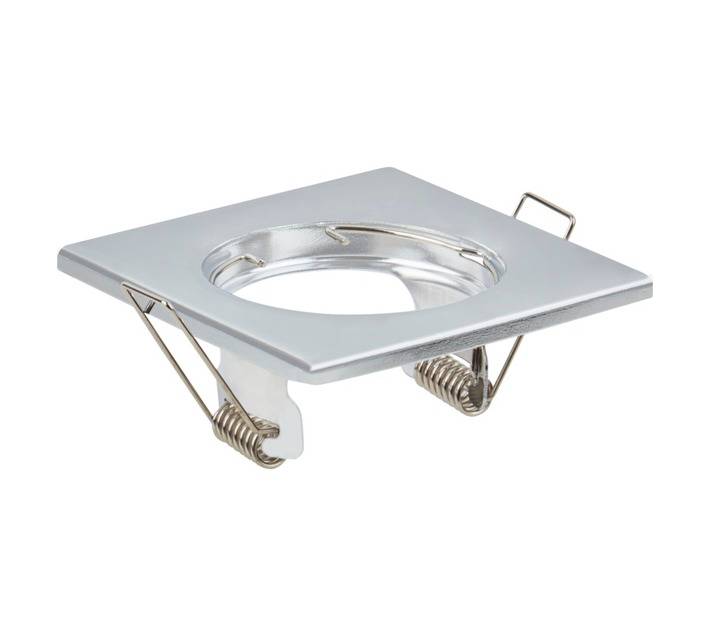 Lightworx GU10 SPOT-05-S-SC Fixture Square Downlight - Satin Chrome