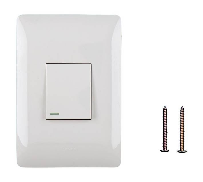 Ysalis 1 Lever Switch 2 Way - White