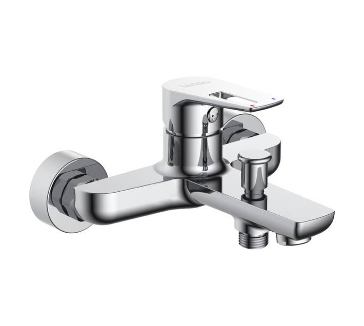 Lusso Nera Bath Mixer Wall Type - Chrome