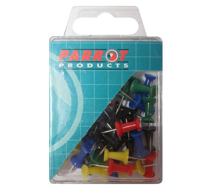 Parrot Products BA3001 30 x Push Pins - Assorted
