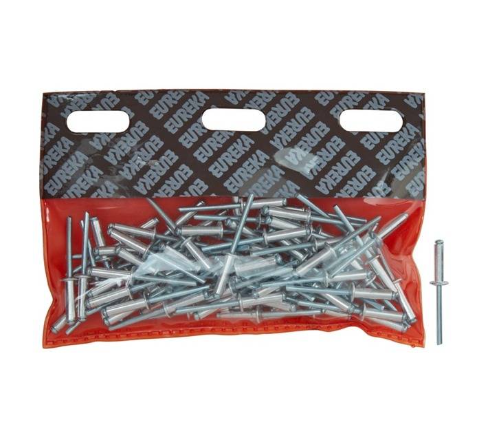 Eureka 80 x Aluminium Open Blind Rivets (4.8 x 18mm)