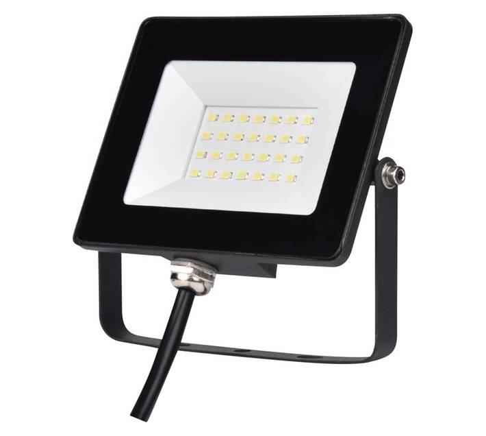 Lightworx LED Slim Design Flood and Security Light - Black (20w)