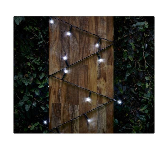 Design House SLED100SC Solar Auto On/Off LED String Lights - White (1000mm)