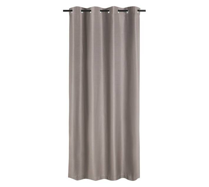 Design House Plain Weave Eyelet Curtain - Gun Metal (2300 x 2500mm)