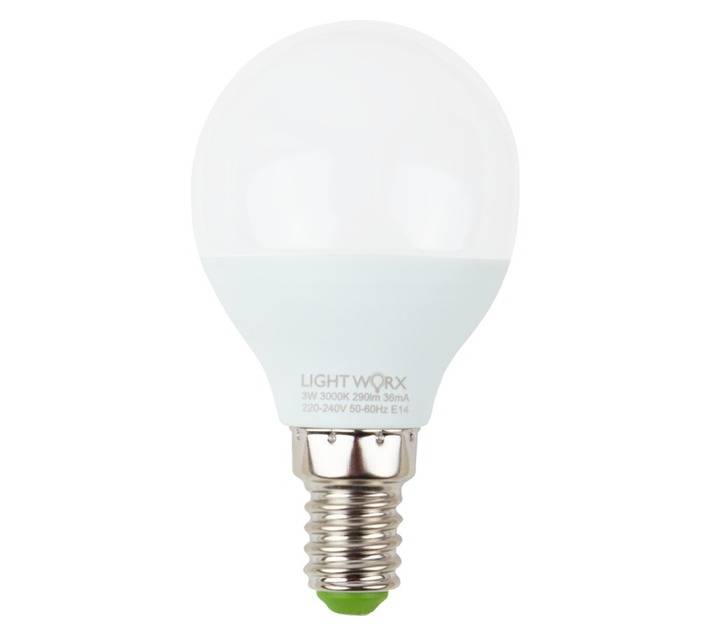 Lightworx LED Golf Ball 3w E14 - Warm White